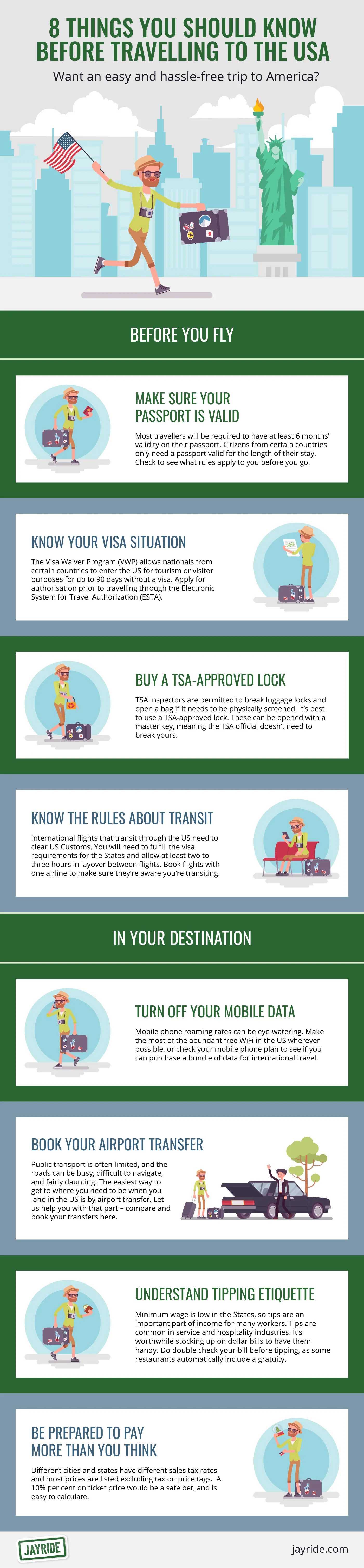tips while travelling to usa
