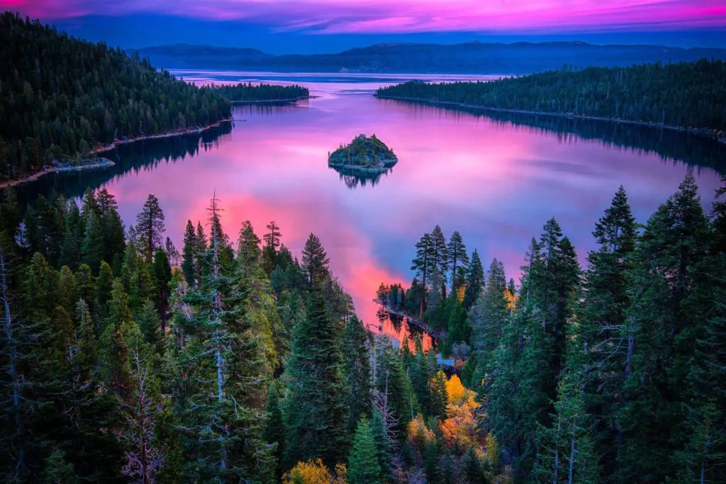 Lake Tahoe at sunset