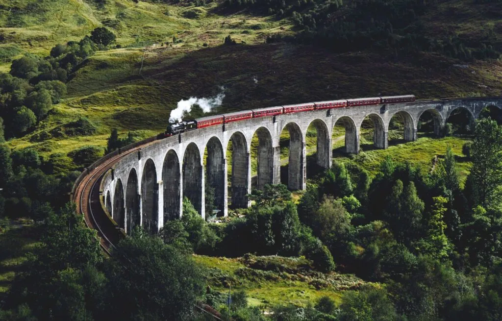 Jacobite train in Scotland