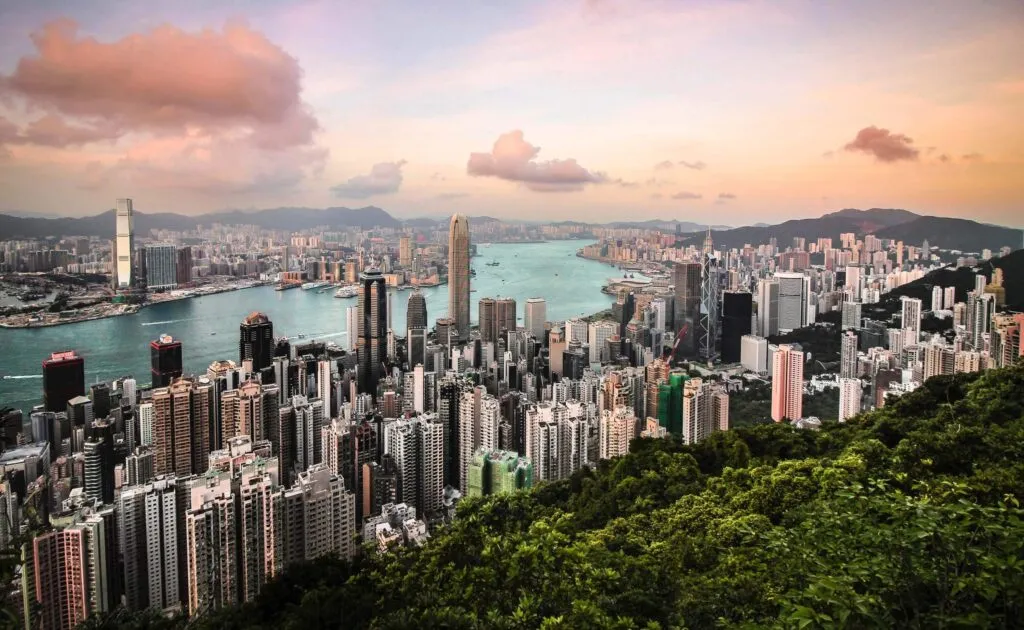 View of Hong Kong from Victoria Peak.