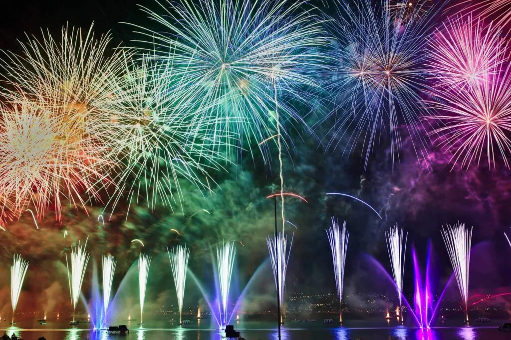 Fireworks display. Photo by Nicolas Tissot on Unsplash