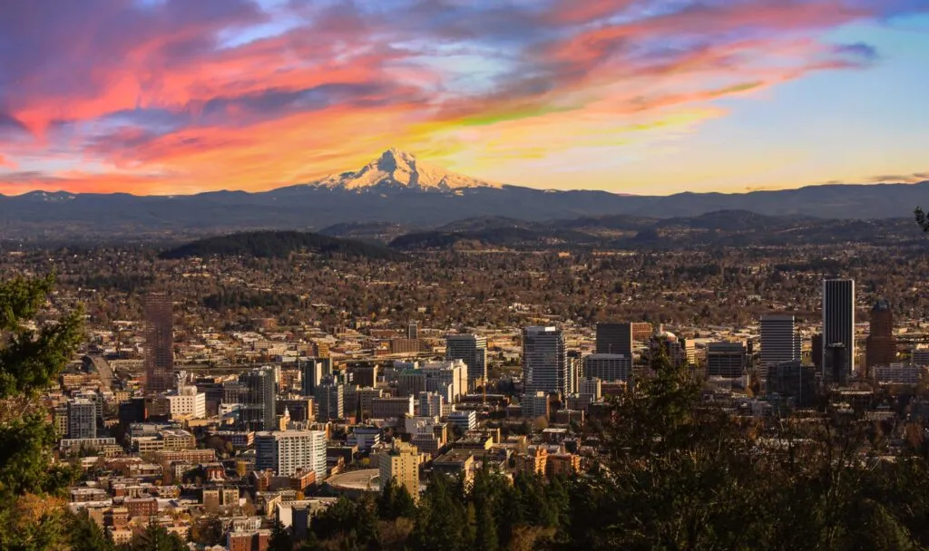 Beautiful Vista of Portland, Oregon