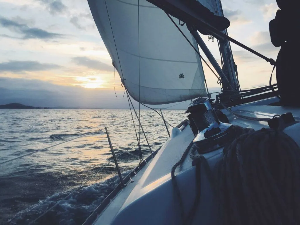 Yacht on the water