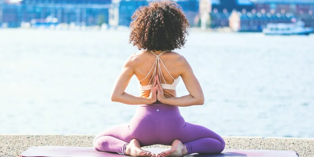 Yoga in flight exercise